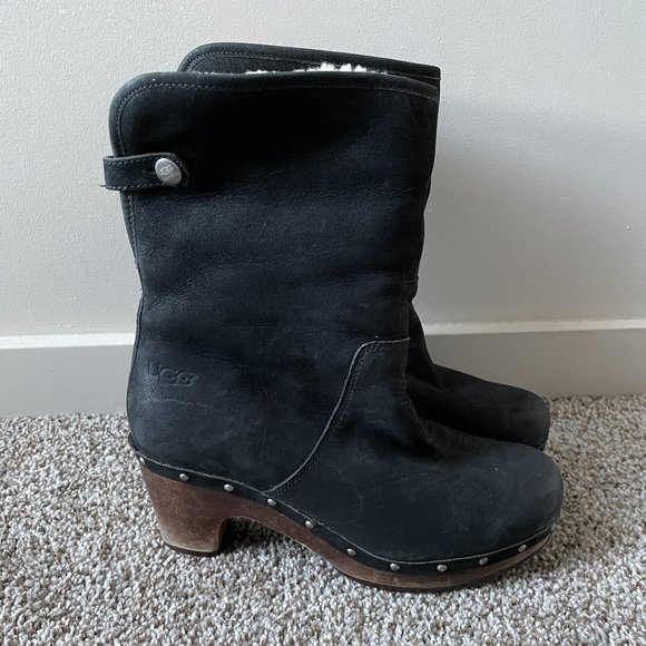 UGG | Lynnea Heeled Shearling Boot - Picture 2 of 14